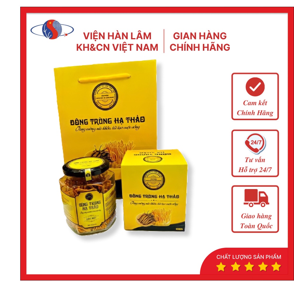 Đông trùng hạ thảo, đông trùng hạ thảo sấy thăng hoa, sản phẩm chính hãng Viện Hàn Lâm