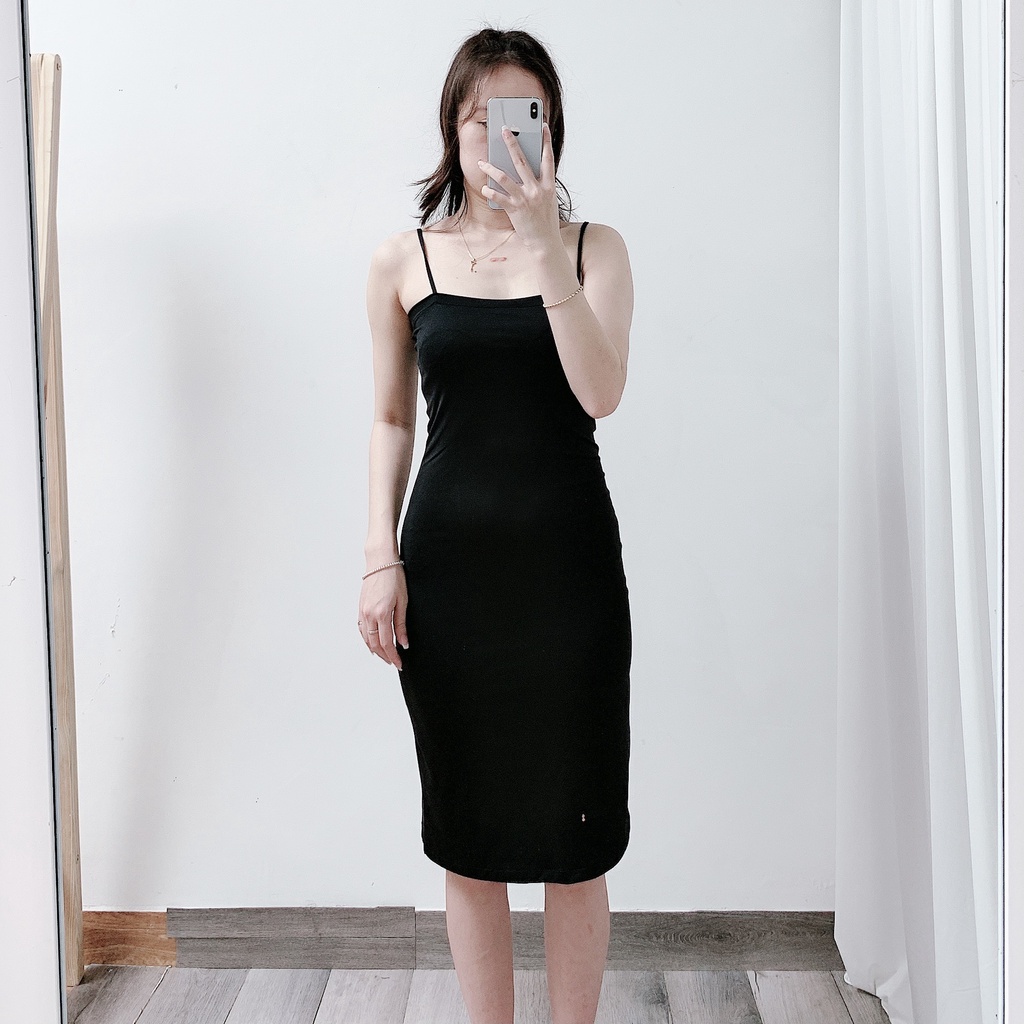 váy 2 dây ôm body, đầm dáng dài ôm boddy VAVASA V02 | BigBuy360 - bigbuy360.vn