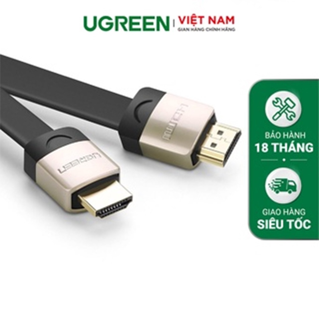 Dây HDMI dẹt hỗ trợ 3D, 2K*4K, độ dài từ 1-5m UGREEN HD123