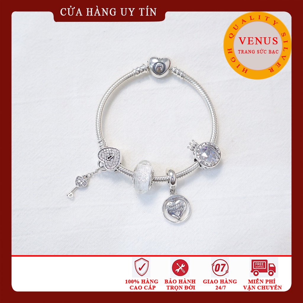 Vòng charm vương miện mệnh Kim- Mã sản phẩm VENUSBST1