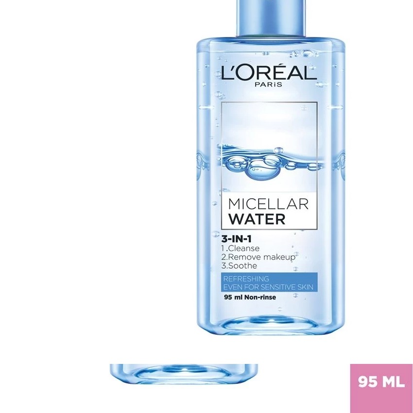 Nước tẩy trang cho mọi loại da L'Oreal Paris 3in1 Micellar Water 95ml