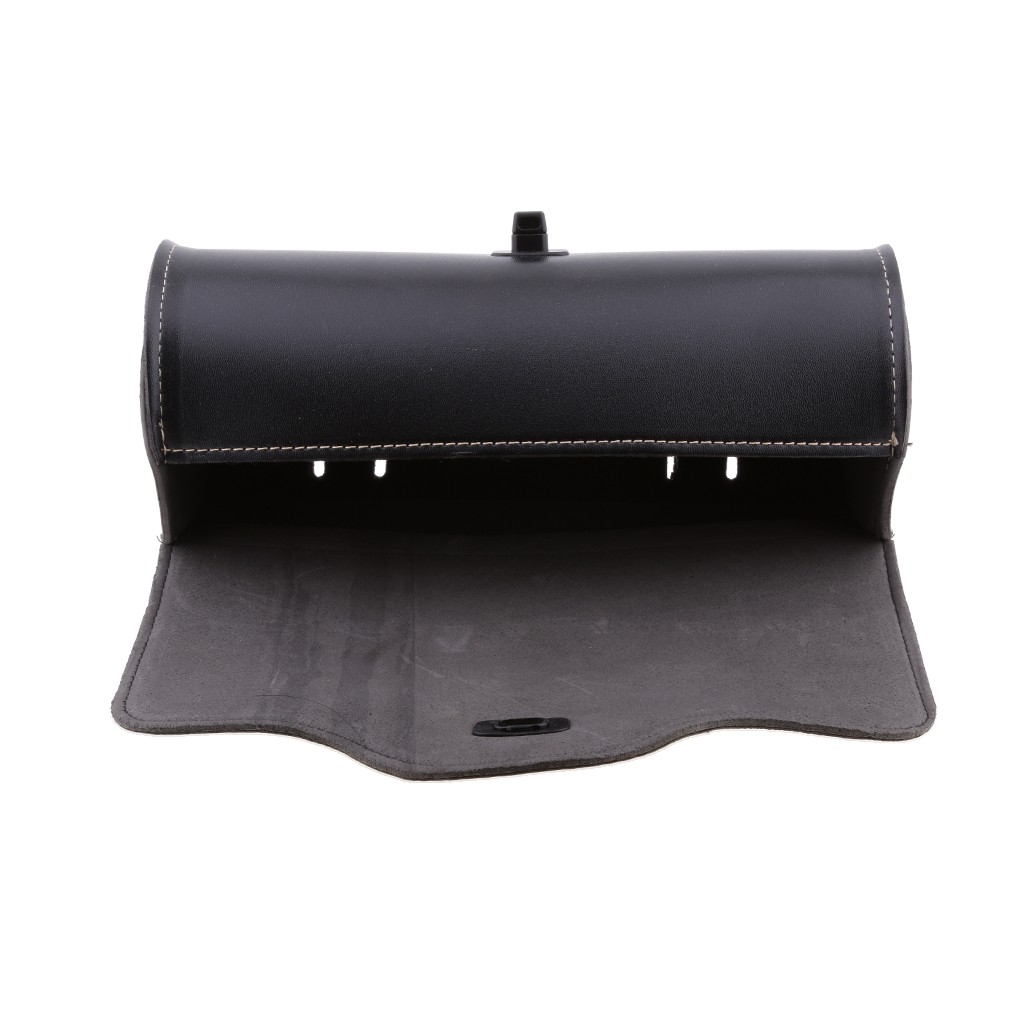 Túi Da PU Tròn Gắn Yên Xe Mô Tô Harley Màu Đen Kokiya2