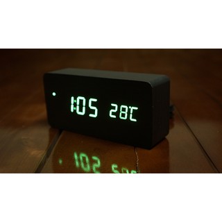[GJ] Đồng hồ gỗ led để bàn
