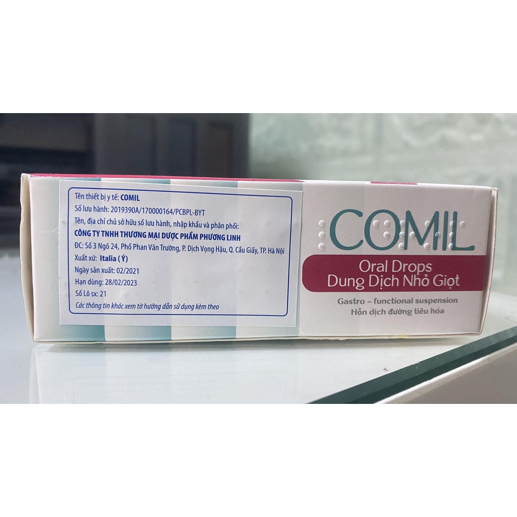 Comil Oral drop.Giúp trẻ sơ sinh giảm nôn trớ,đầy hơi,chướng bụng,khó tiêu