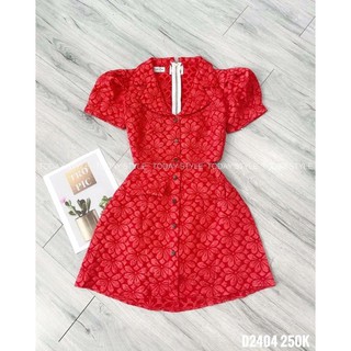 Đầm gấm xốp cut out eo