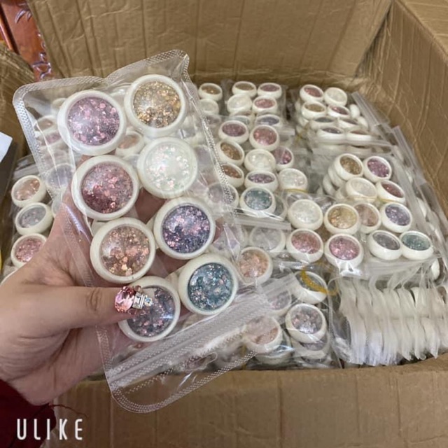 nhũ ẩn xà cừ, phụ kiện nail