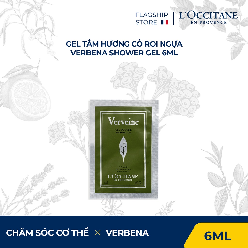 Gel tắm Cỏ Roi Ngựa Verbena Shower Gel 6ml L'Occitane