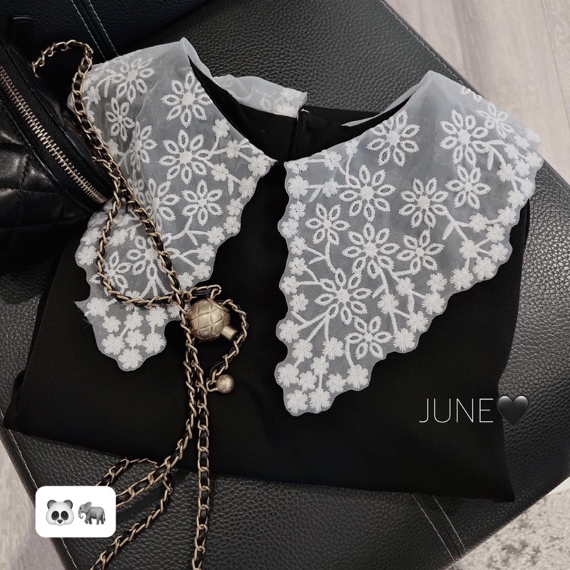 Váy đen dáng xuông