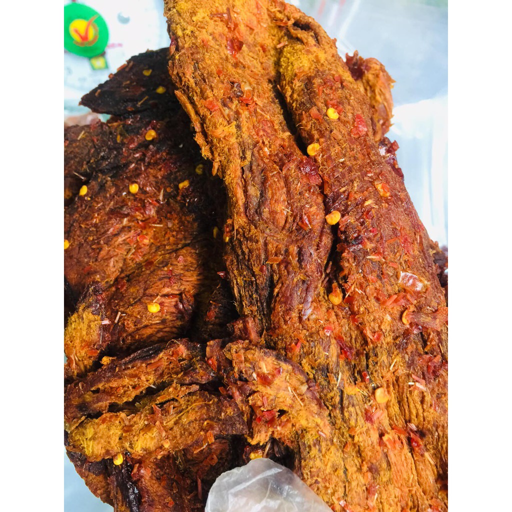 400g khô bò miếng mềm chuẩn bò không pha heo nha chị em