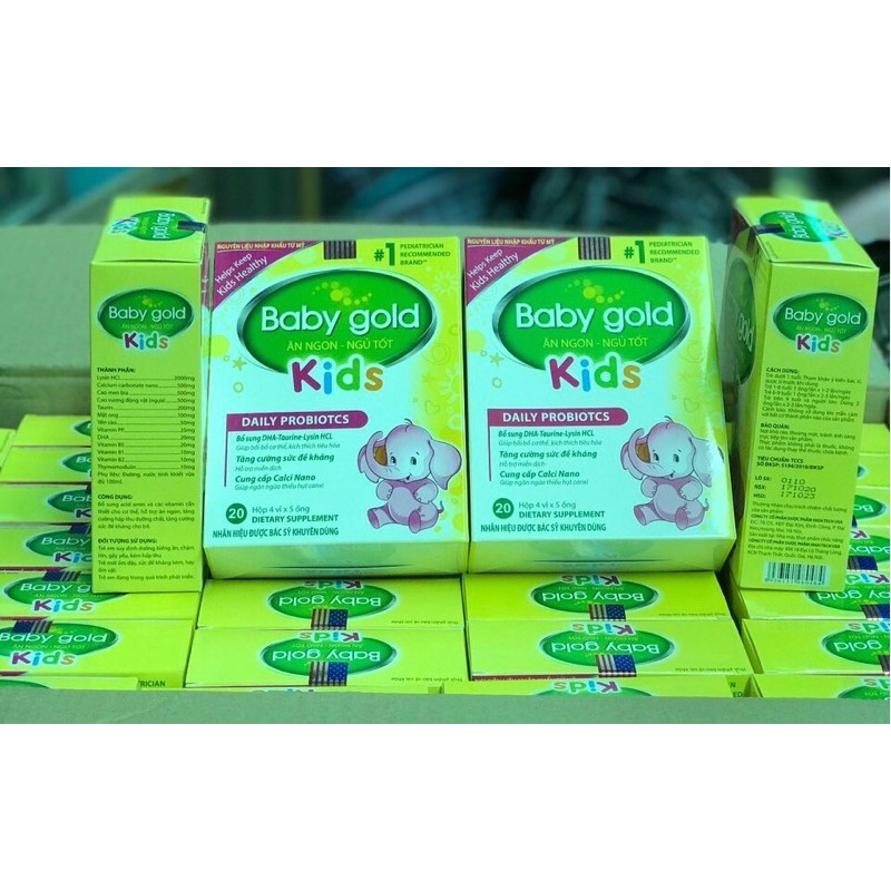 Baby gold kids giúp bé ăn ngon, bé kén ăn chậm lớn, tiêu hoá khoẻ trẻ ăn ngon