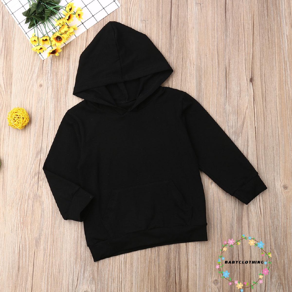 Áo hoodie cotton tay dài in chữ xinh xắn cho bé trai/gái