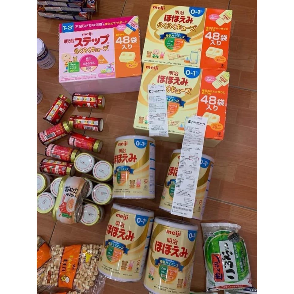 sữa mejji thanh cho bé từ 0-1 hàng xách tay