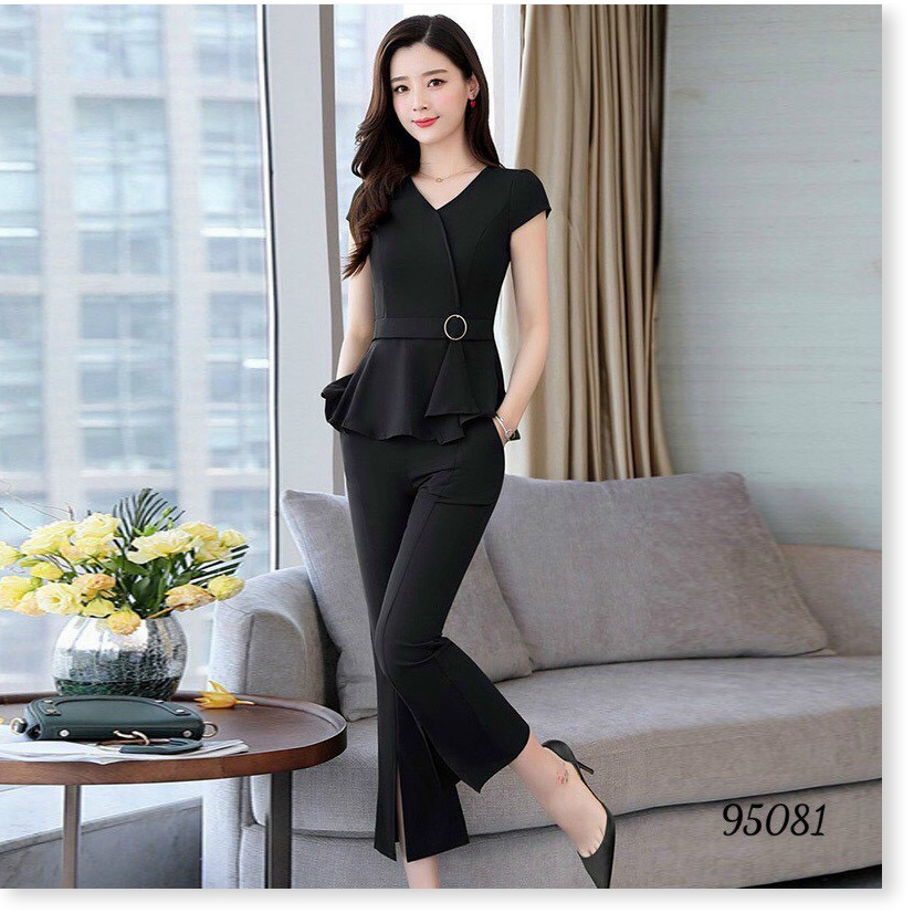 Set bộ chất liệu poly 2 da co giãn 4 chiều tôn dáng thanh lịch cho các chị em KME FASHION