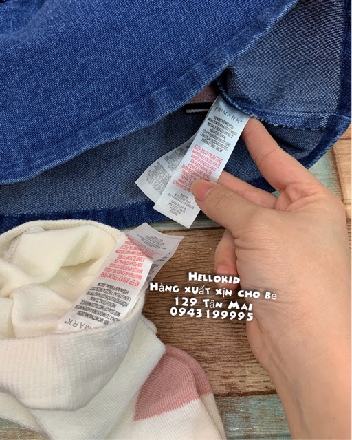Set 3 chi tiết váy yếm jean