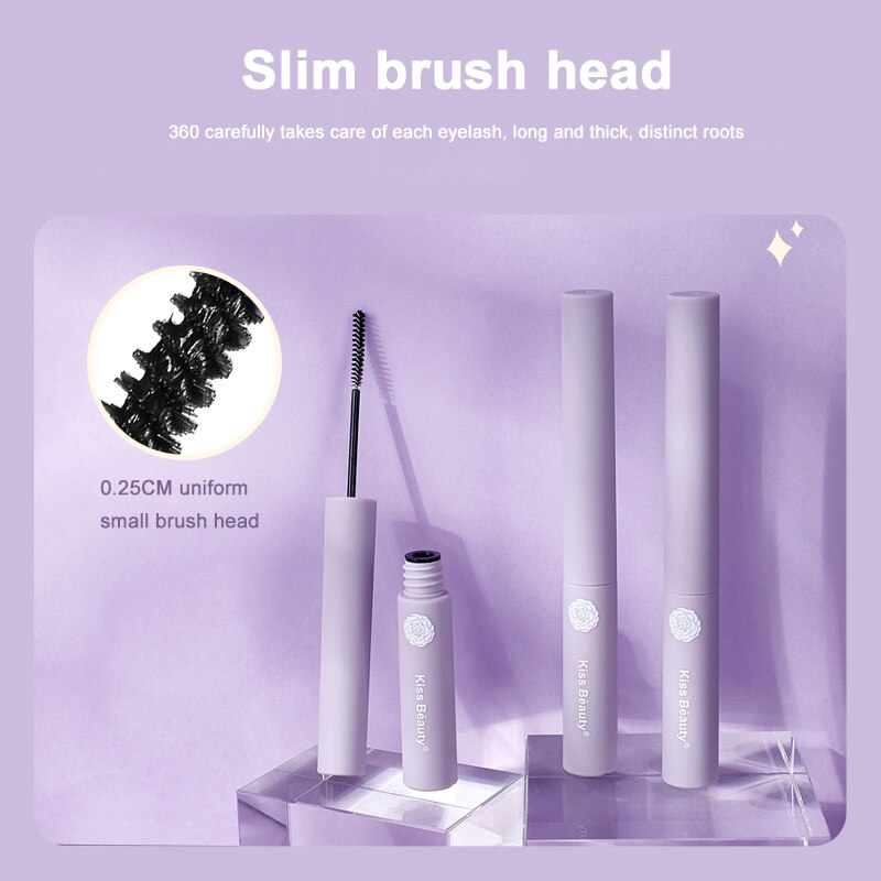 Mascara Kiss Beauty đầu siêu mảnh chải mi cong dày tự nhiên chống nước | BigBuy360 - bigbuy360.vn