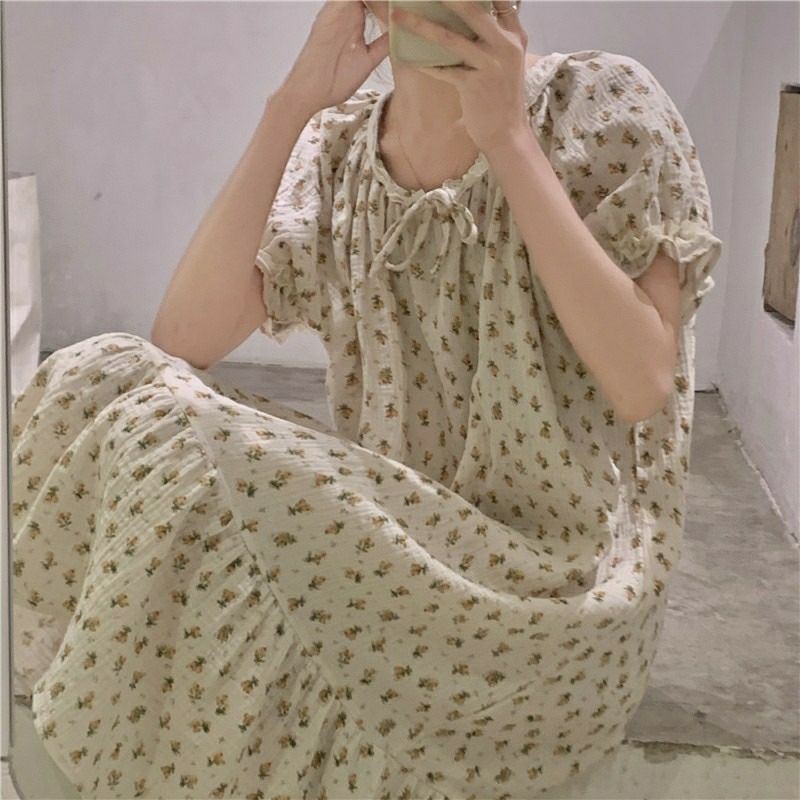 Đầm ngủ / mặc nhà pijama dài ulzzang order