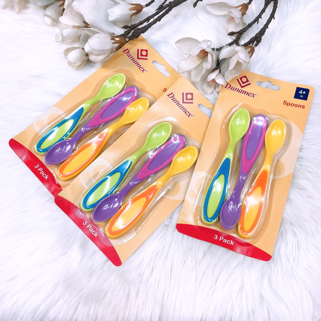 Bộ 3 thìa ăn dặm cho bé Dunamex SALE SỐC
