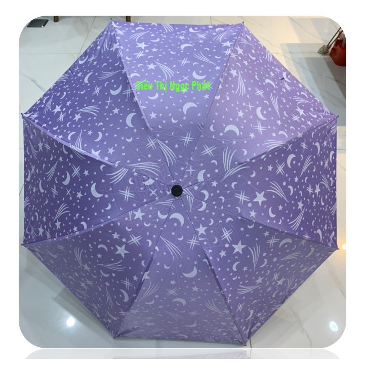 Ô/ dù đi mưa 2 LỚP, GẤP GỌN che nắng cao cấp_CỠ TRUNG_10 nan thép chắc chắn