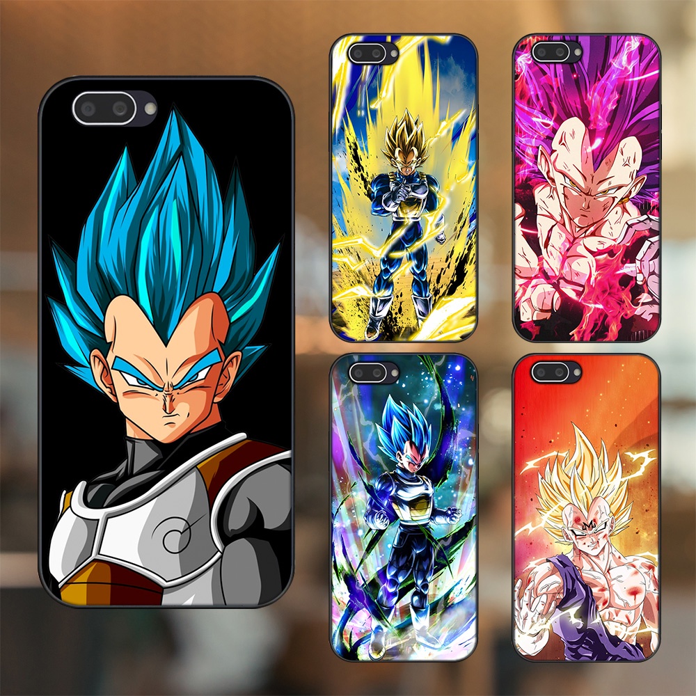 Ốp lưng Oppo A3S viền đen in hình Vegeta Dragon Ball