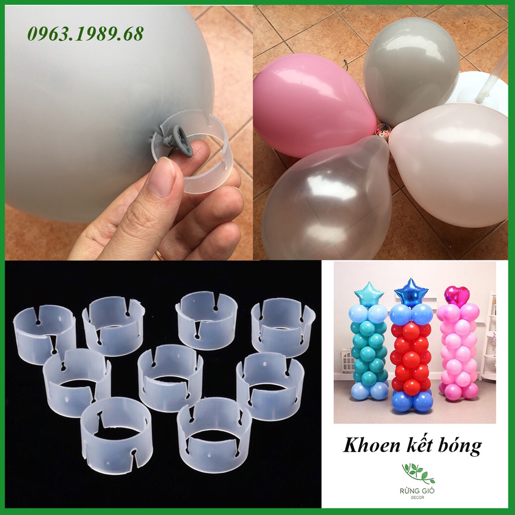 Set 50 Khoen Kết Bóng Làm Trụ Bóng, Làm Cổng Bóng, Làm Hoa