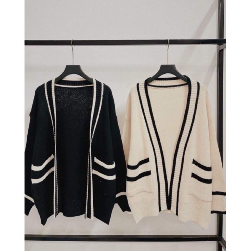 [Hàng QC] Áo cardigan len viền Quảng Châu siêu đẹp dày dặn phong cách Hàn Quốc, Áo khoác cadigan len chất đẹp