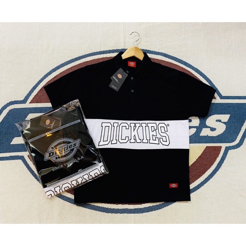 Áo Polo Dickies phối đen trắng