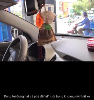 Túi thơm cafe treo xe oto