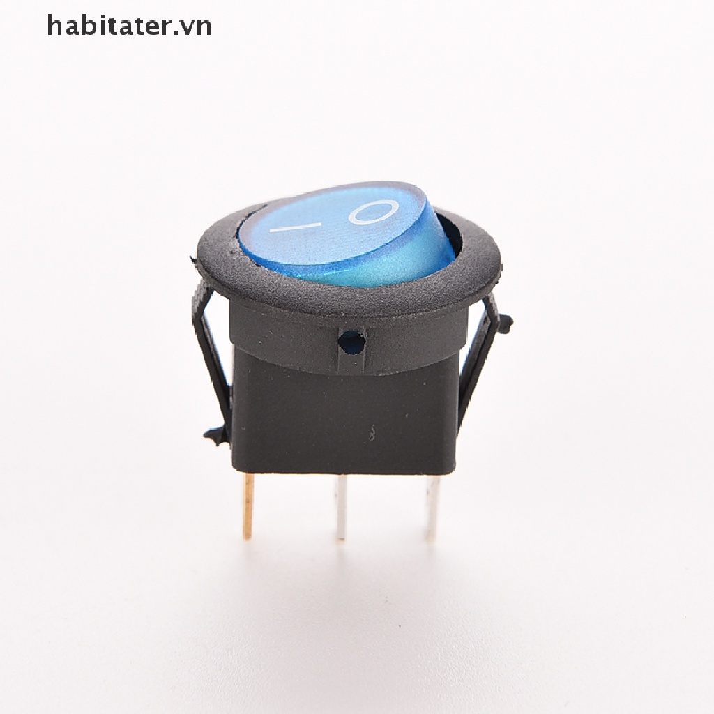 Set 4 Công Tắc Tròn 12V 16A ON / OFF Có Đèn LED Cho Tàu Thuyền