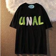 Áo thun ZHELIHANGFEI ngắn tay thêu chữ cá tính thời trang