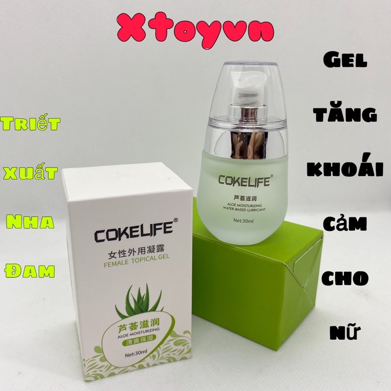 Gel Bôi Trơn Cokelife Tăng Khoái Cảm Cho Nữ 30ml - Chiết Xuất Nha Đam