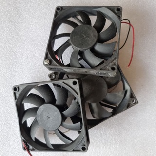 Quạt tản nhiệt 8cm 12vdc cũ