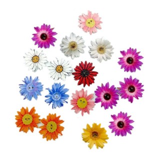 Túi 5 nút gỗ cúc hoạ mi nhiều màu 🌼🌼