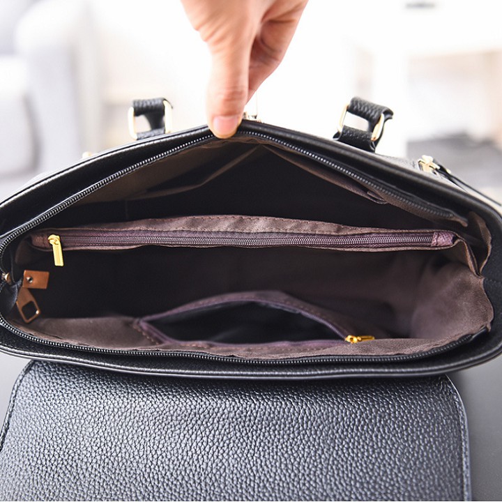 6 màu hồng, đen, ghi, đỏ, nâu, cam - Túi da cỡ đại công sở thời trang - TUINU19.0043 | BigBuy360 - bigbuy360.vn