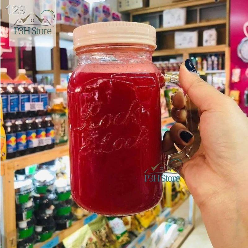 ☞ Ly thủy tinh nắp nhựa có tay cầm Lock&Lock Glass Jar dung tích 630ml LL