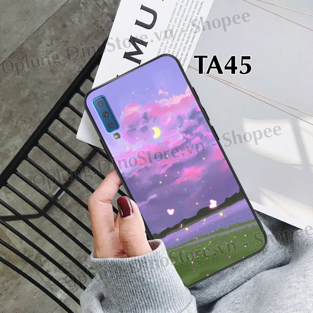 Ốp lưng Samsung A7 2018 - A9 2018 - A50 - A30s - A50s in hình Phong cảnh cỏ cây Vintage siêu đẹp.