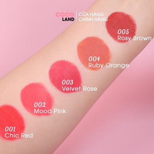 //LUXUBU// Son lì lâu trôi nhiều màu trẻ trung Buricl Mood Touch Creamy Lipstick / COCOLAND | BigBuy360 - bigbuy360.vn