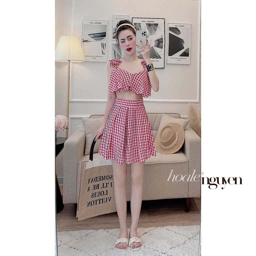 Set đồ nữ cá tính, set váy bộ đi chơi sang chảnh mùa hè đẹp 8A00044