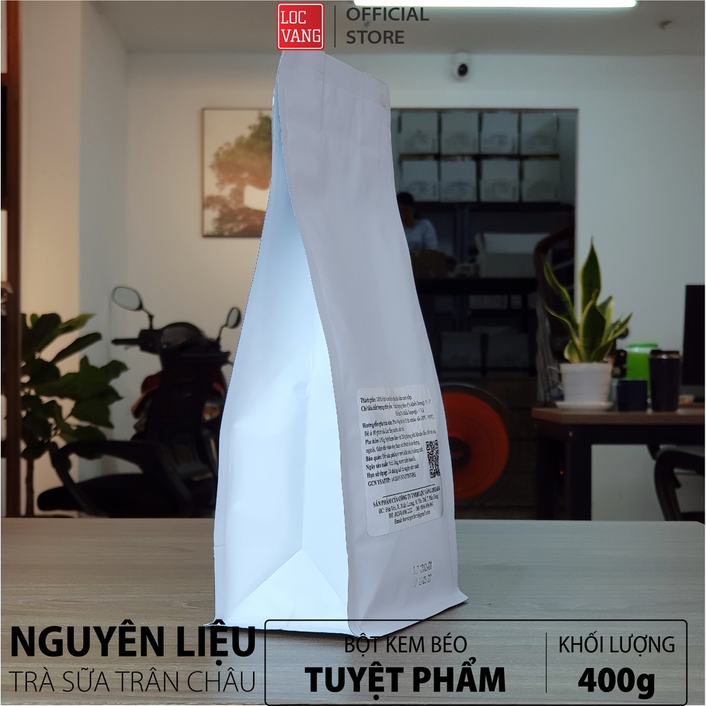 Bột Kem Béo Nguyên Liệu Làm Trà Sữa Trân Châu Tự Pha TUYỆT PHẨM 400g