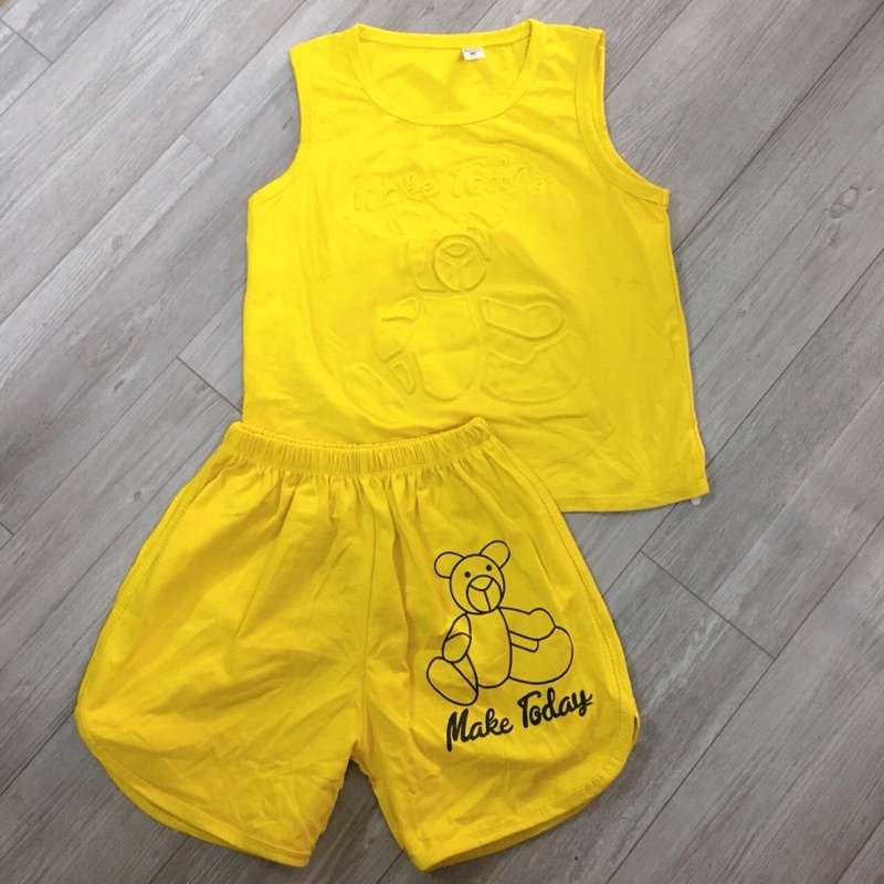 {16-28kg} Bộ ba lỗ bé gái size đại chất cotton mềm mịn M554