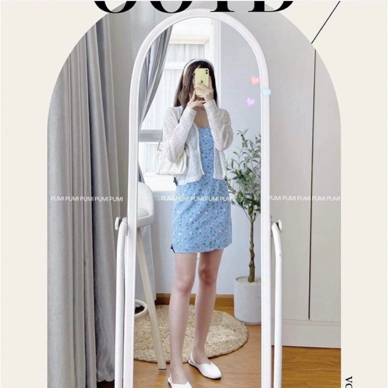 SET ĐẦM HOA NHÍ 2 DÂY ĐI BIỂN,ÁO KHOÁC LEN MỎNG 👉HÀNG CHUẨN ĐẸP LOẠI 1👈ĐẦM ĐI BIỂN MÙA HÈ,DẠO PHỐ SIÊU XINH | BigBuy360 - bigbuy360.vn