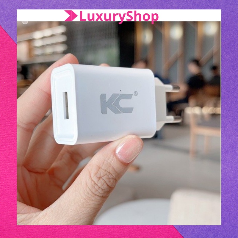 Củ sạc nhanh KC, củ sạc iphone, android 5V 2A- bảo hành 6 tháng- CSKC55