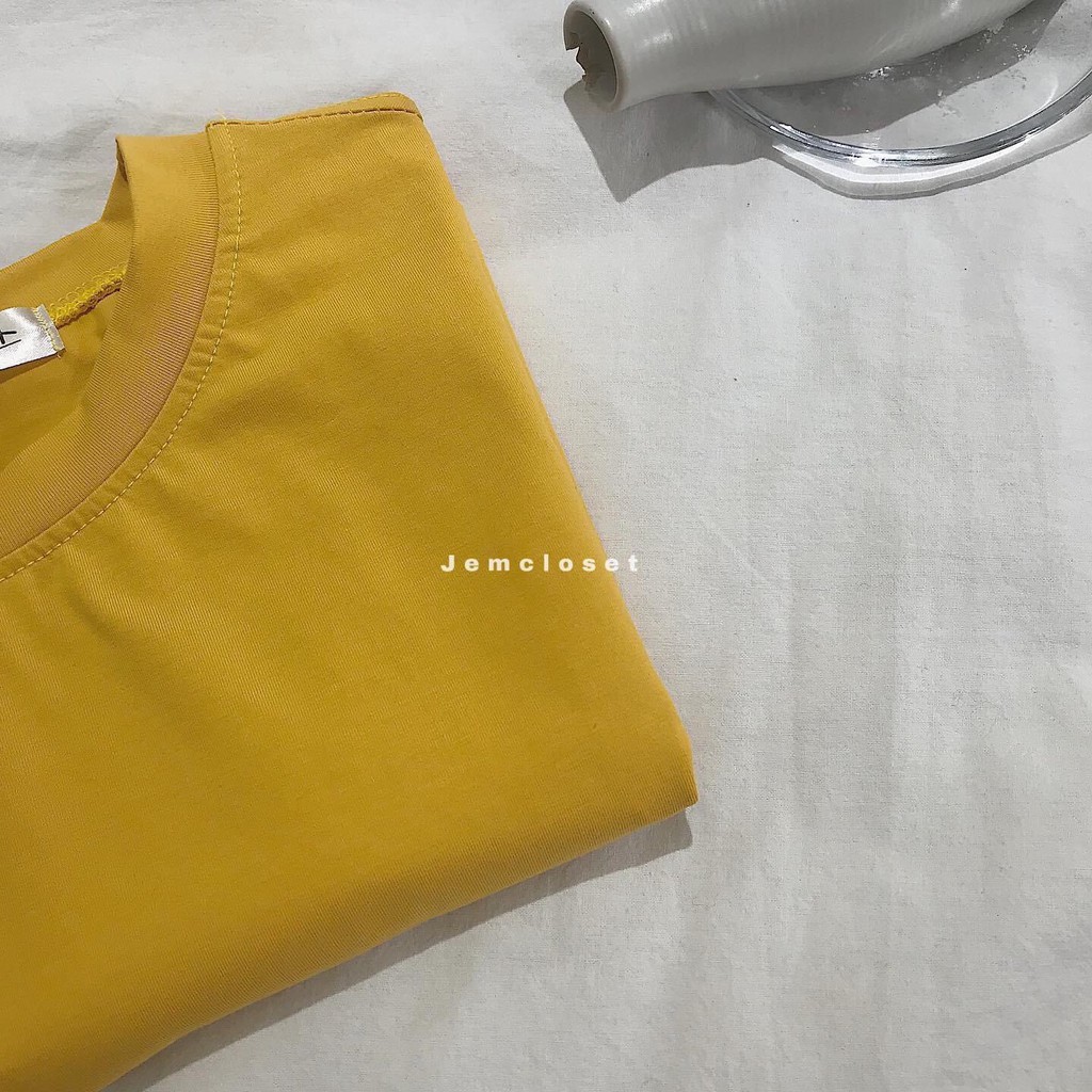 Áo Croptop Cổ Tròn Thun Nữ JEMCLOSET Croptop ABI Trơn Chất Cotton Nhiều Màu From Rộng Thỏa Mái 10084