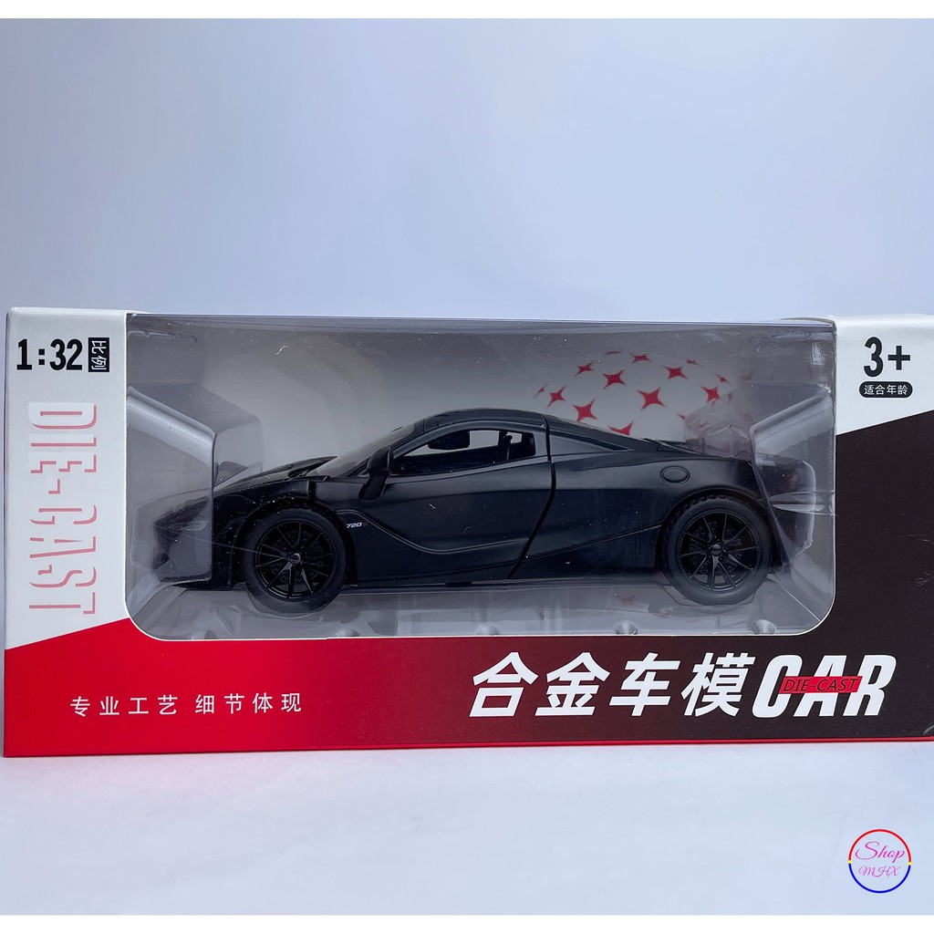 Xe đồ chơi mô hình sắt McLaren 720s TẶNG KÈM BIỂN SỐ tỉ lệ 1:32