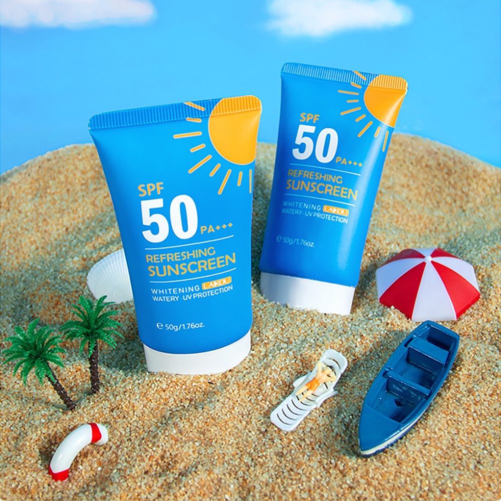 Kem Chống Nắng LAIKOU SPF50 Chống Thấm Nước Dưỡng Ẩm Kiềm Dầu Làm Trắng Da