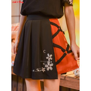 Váy xếp ly hai màu cosplay