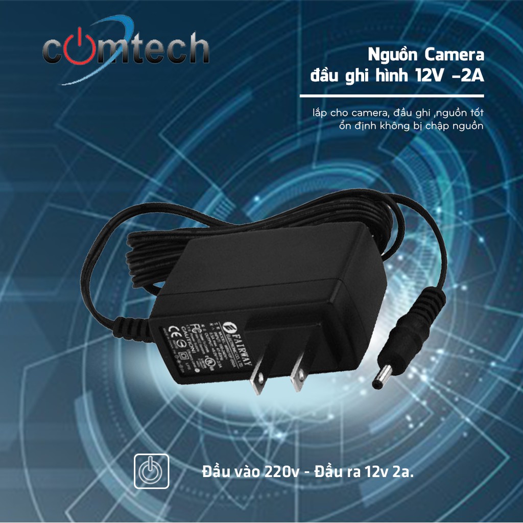 Nguồn Camera / đầu ghi hình 12V -2A