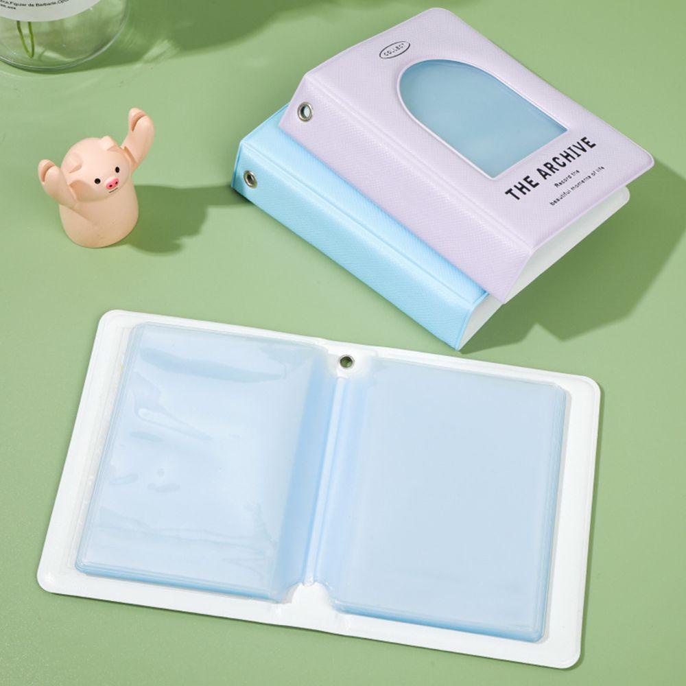 RAINBOW Cuốn Album Đựng Thẻ Tên Mini 3 Inch Thiết Kế Rỗng Tiện Lợi Dễ Sử Dụng