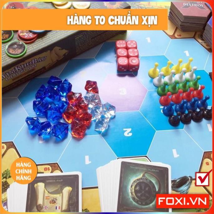 Board game-Đi tìm kho báu Foxi-đồ chơi gia đình-tương tác cao-tư duy thông minh-giao tiếp.