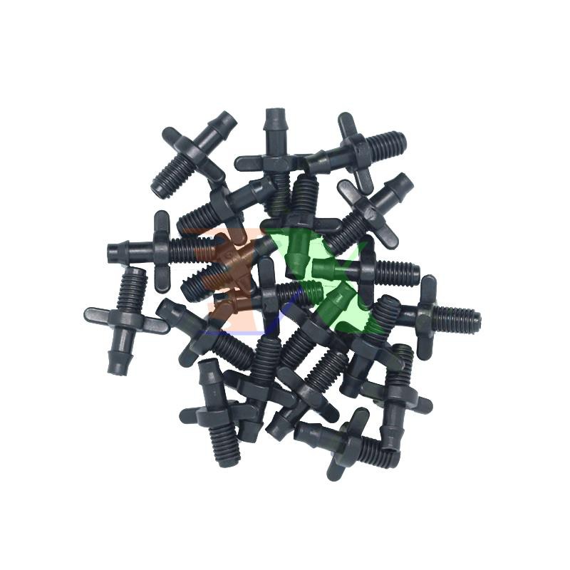 Khởi thủy 1 đầu gân 4/7 1 đầu ren 5 mm TKR47, Khởi thủy ren cho ống PE, LDPE, HDPE, PVC Φ4/7
