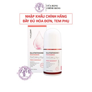 Lăn nách mờ thâm, dưỡng trắng da Angel's Liquid Glutathione plus Niacinamide Fresh Deodorant 60ml